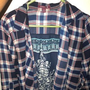 Unique plaid cardigan